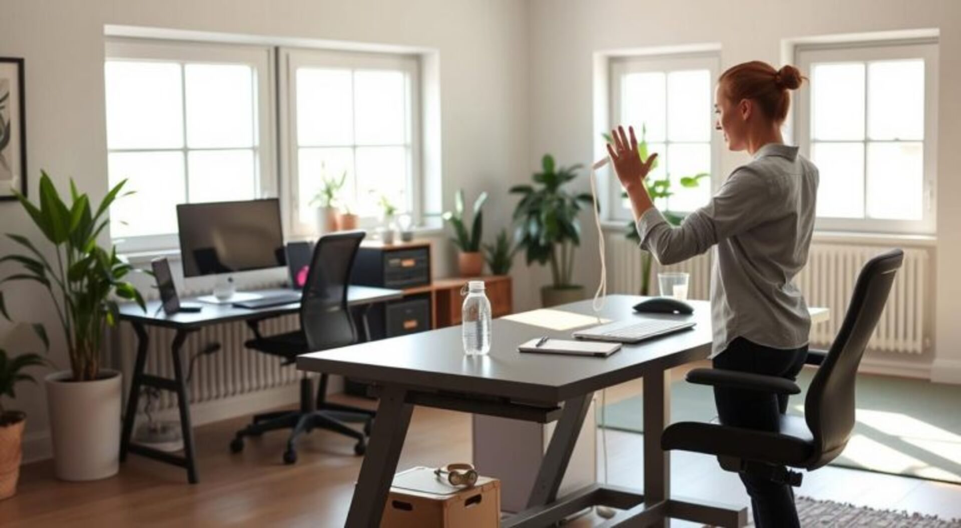 Cuidados com a saúde trabalhando em casa