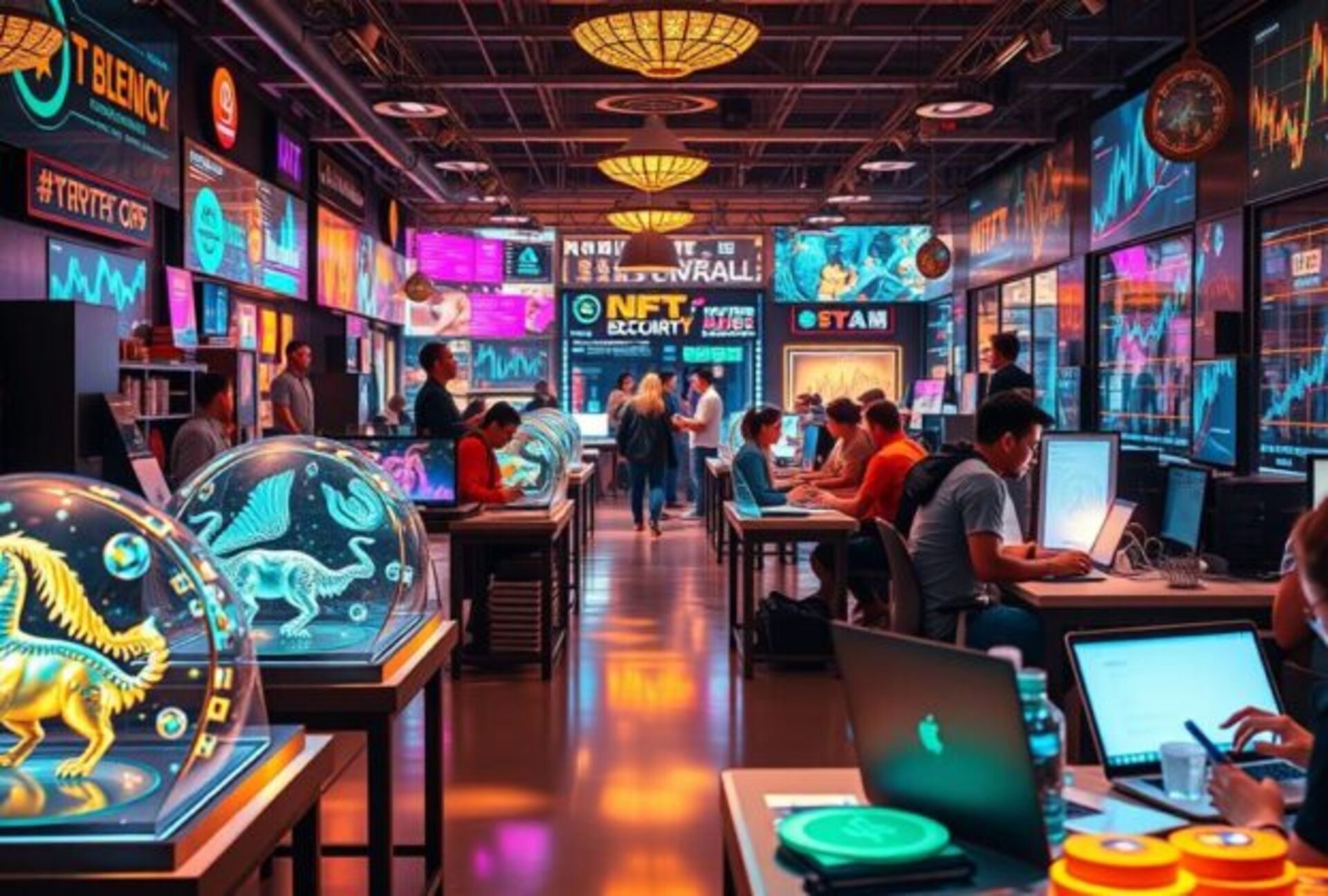 Mercado de NFTs e cripto freelas