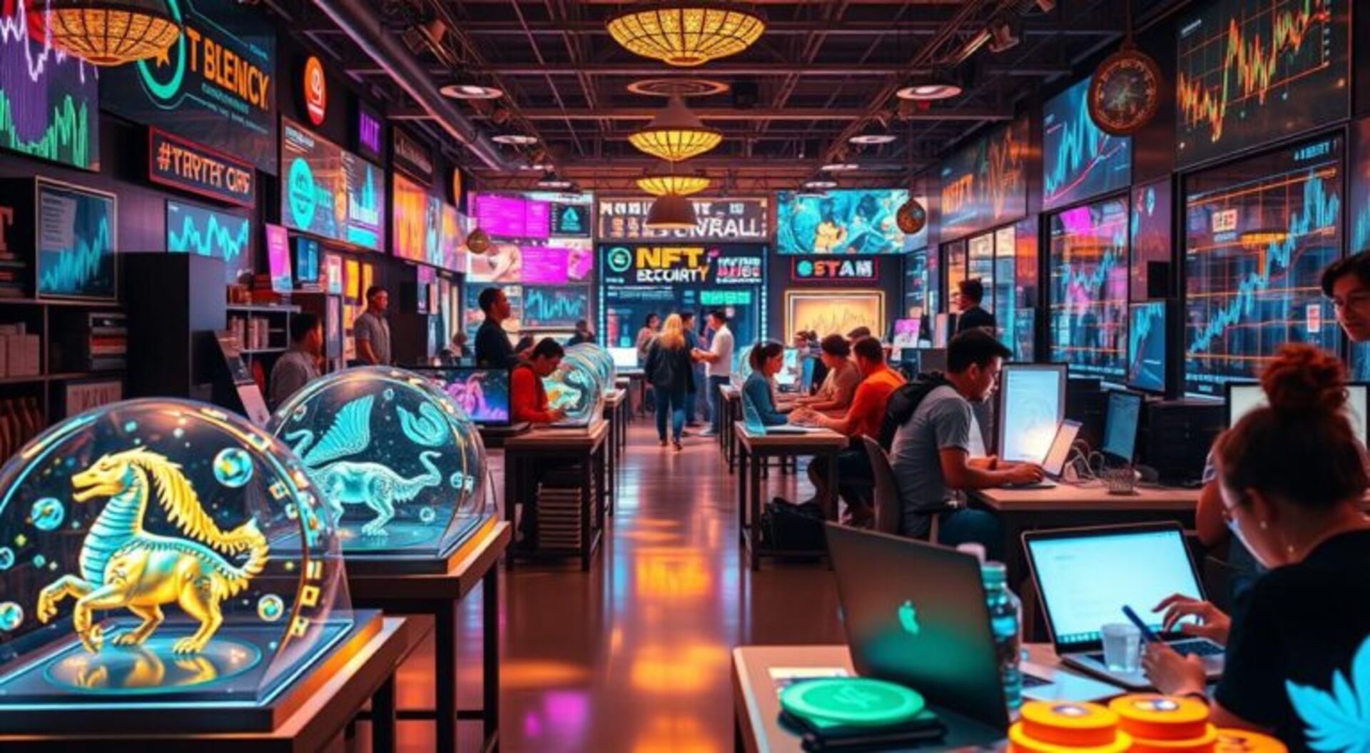 Mercado de NFTs e cripto freelas